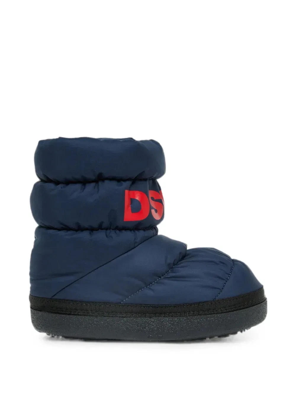 Стеганые зимние сапоги с логотипом Dsquared2 Kids, синий — фото 2