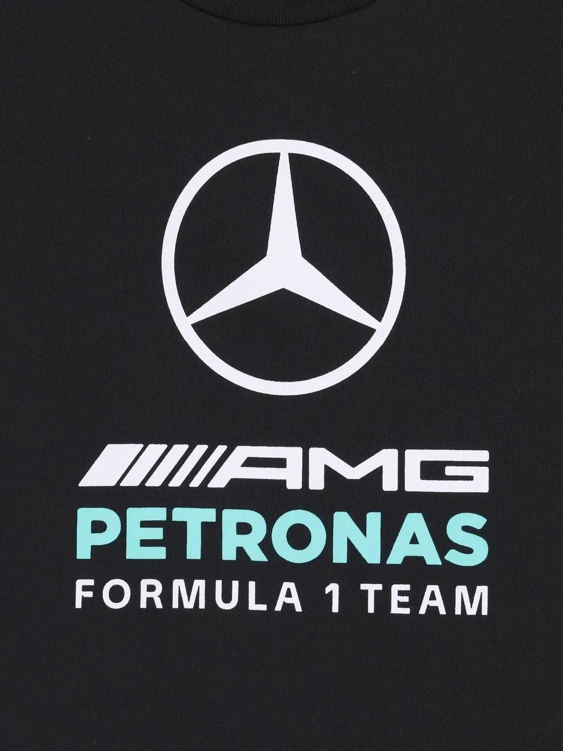 Футболка с принтом из коллаборации с Mercedes-AMG Petronas Adidas Kids, черный — фото 3
