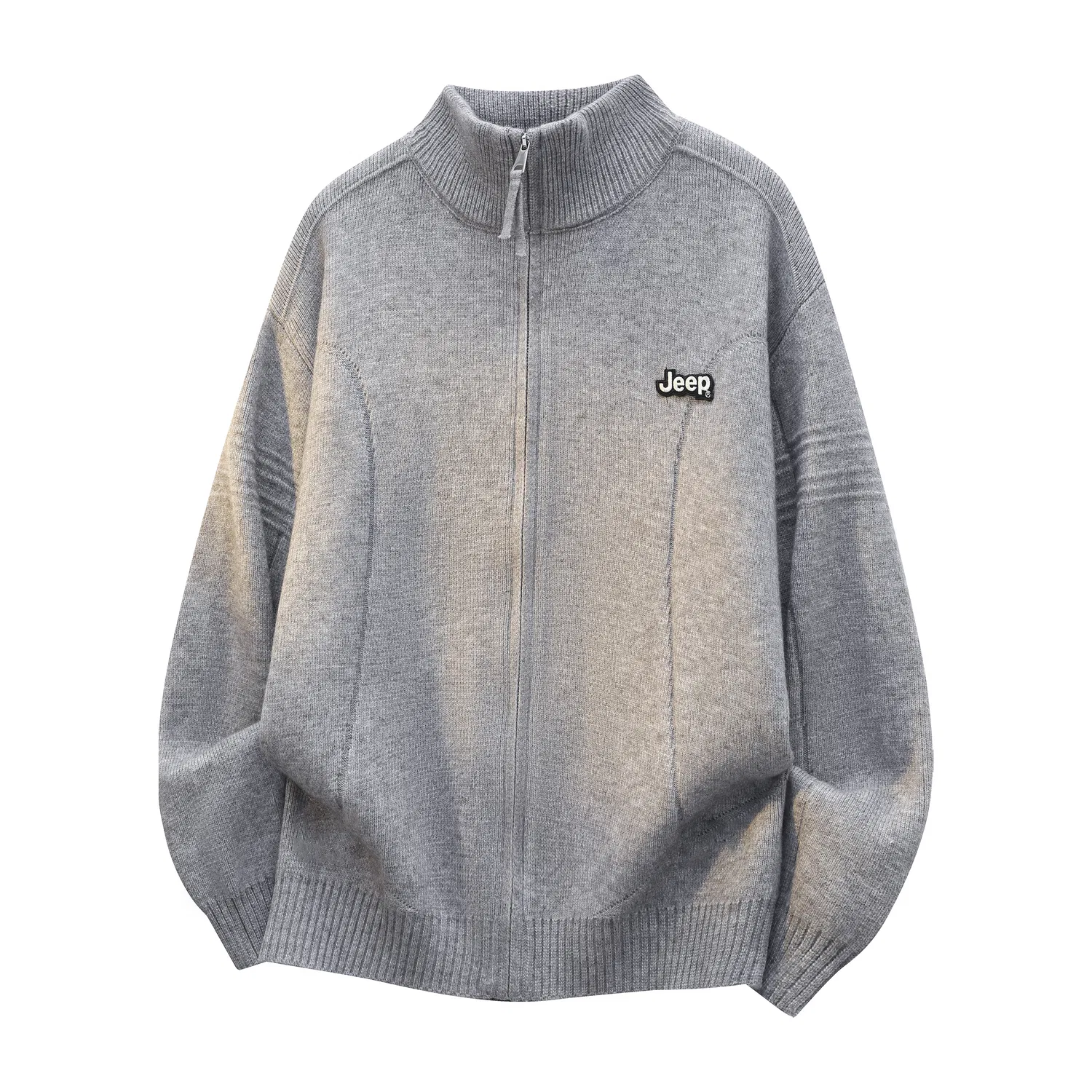 Детский свитер с воротником-стойкой Jeep Leisure Collection, серый