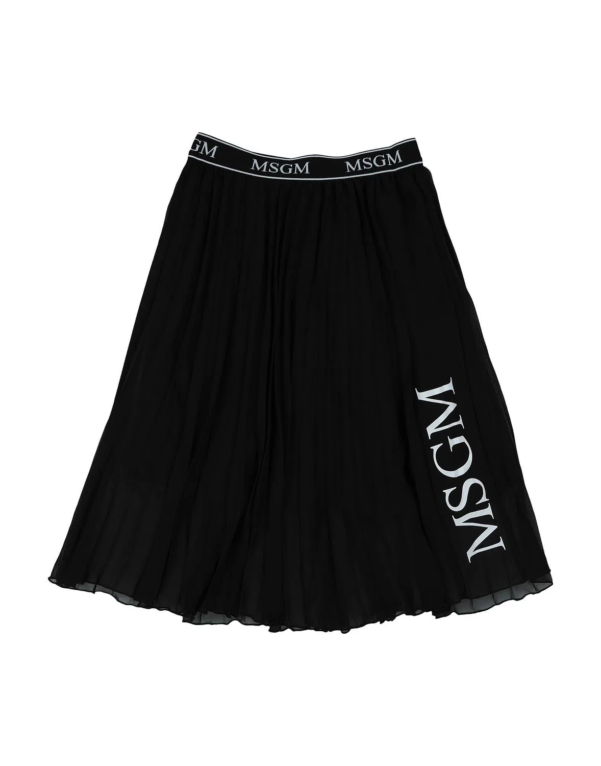 Детская юбка для девочек из шифона Msgm, черный