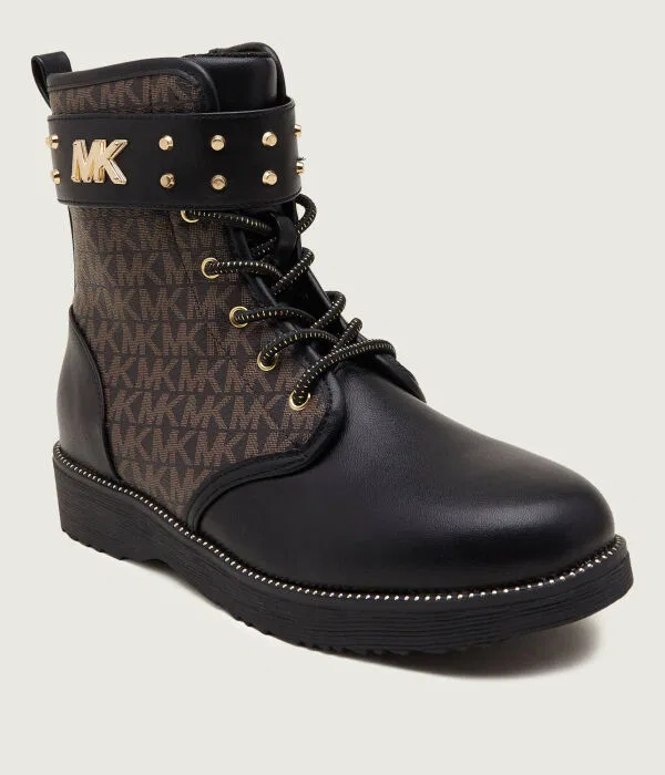 Детские ботинки для девочек из эко-кожи Stivalletti Michael Kors Kids, черный