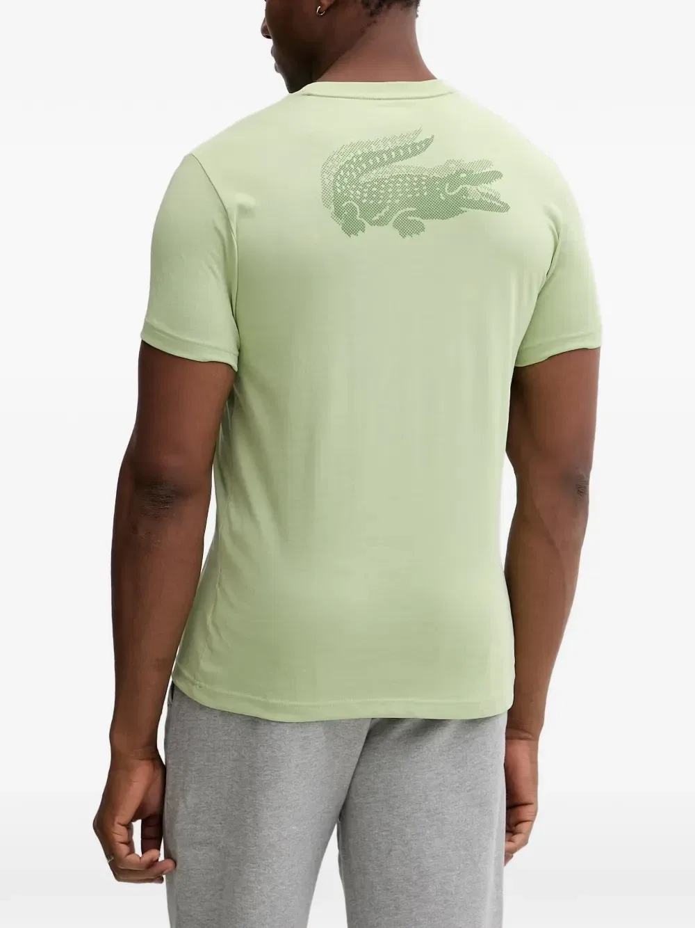Футболка с логотипом-нашивкой Lacoste, зеленый — фото 3