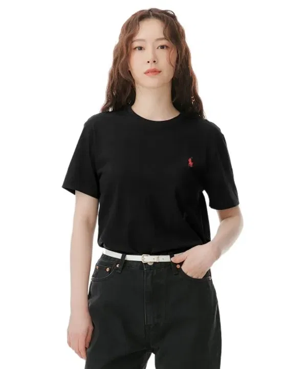 Футболка с длинным рукавом, slim fit, Polo Ralph Lauren, черный — фото 3