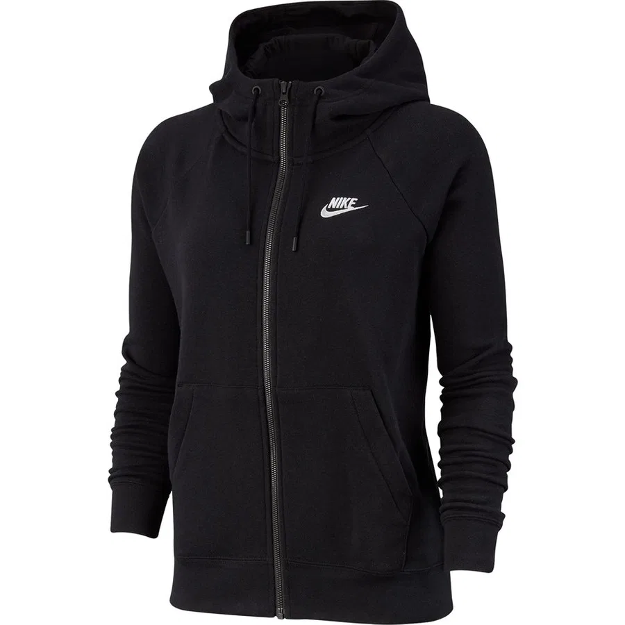 Женский свитшот с капюшоном Essential Fleece Nike, Черный