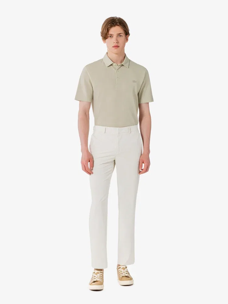 Брюки из фактурной ткани LACOSTE, Beige — фото 4