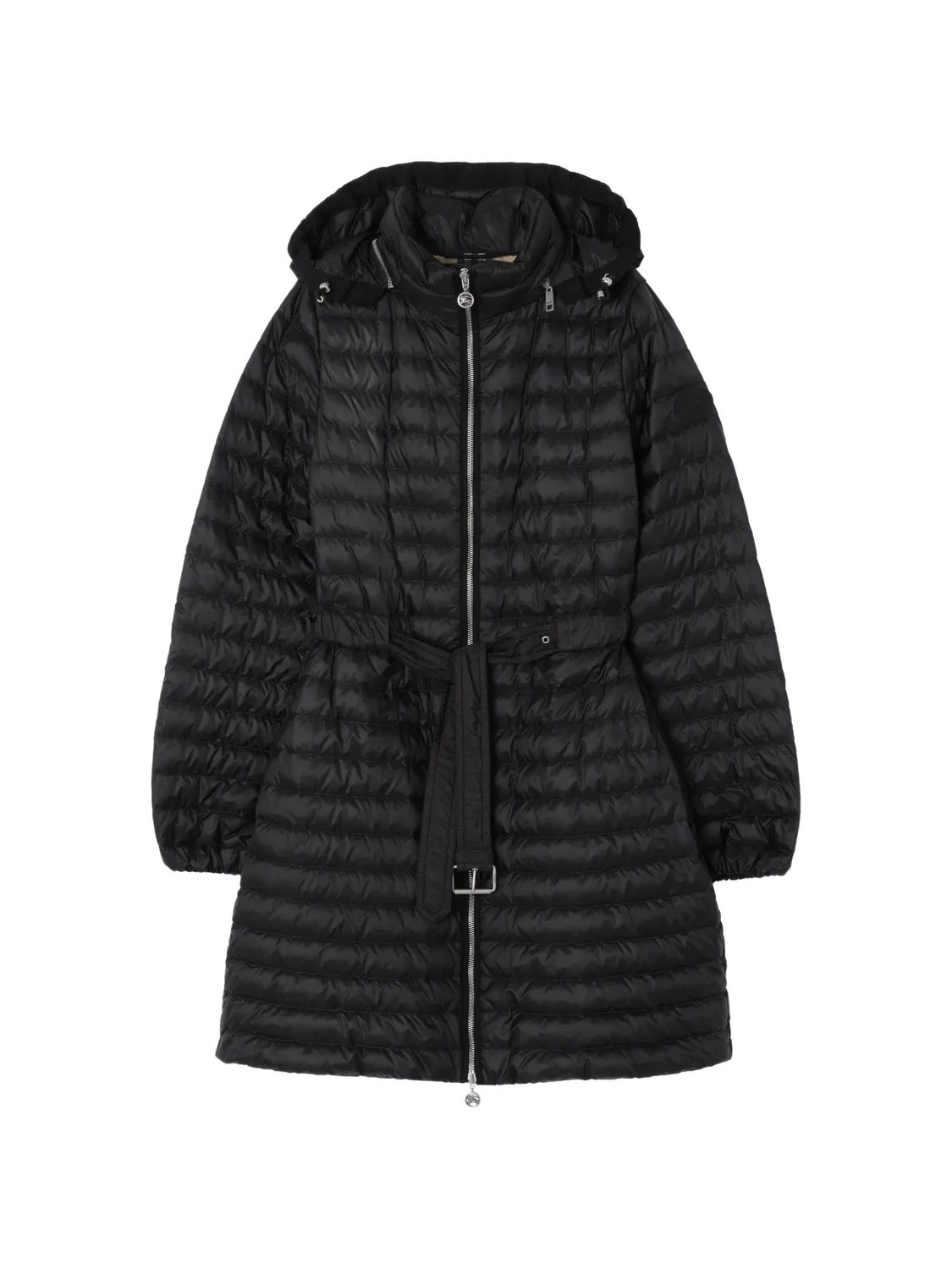 Пуховое пальто Amberley нейлоновое, черное Burberry, черный