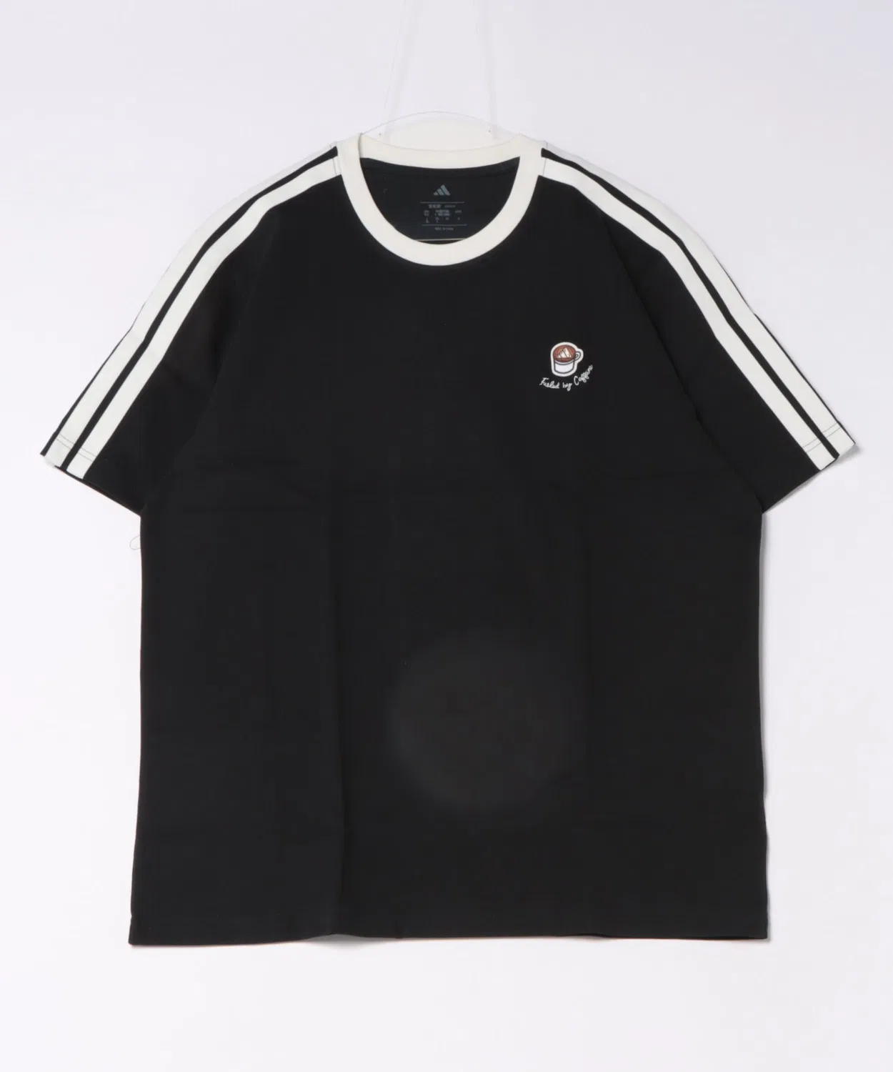 Мужское футболка с коротким рукавом, с принтом Adidas, Black