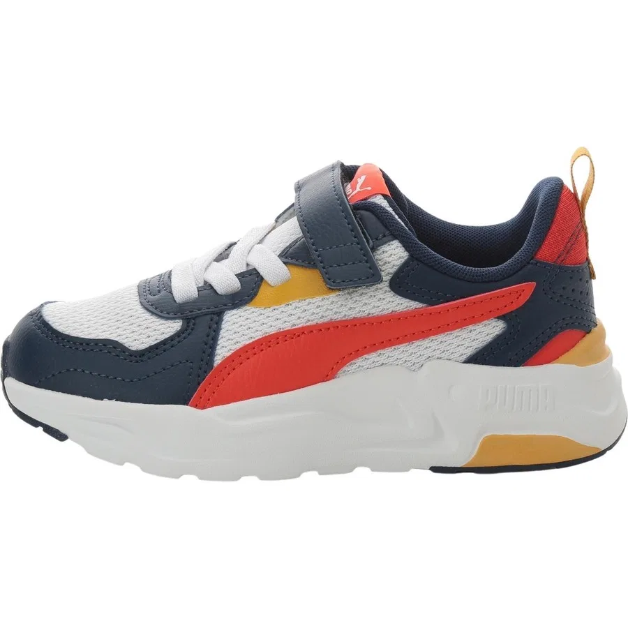 Детские спортивные кроссовки Puma Trinity Lite Ac+ Ps Pristine- White- Lacivert, Темно-синий