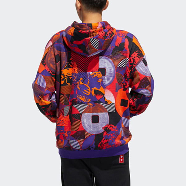 Толстовка men's originals series cny casual sports hooded pullover purple Adidas, фиолетовый — фото 4
