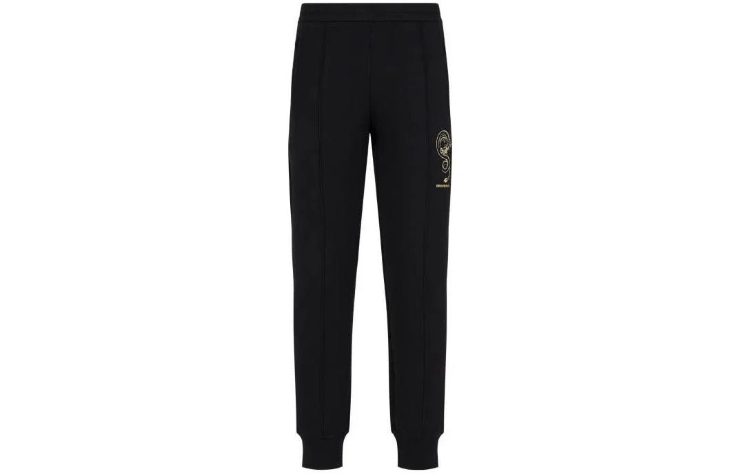 Детские трикотажные спортивные штаны EMPORIO ARMANI, Black