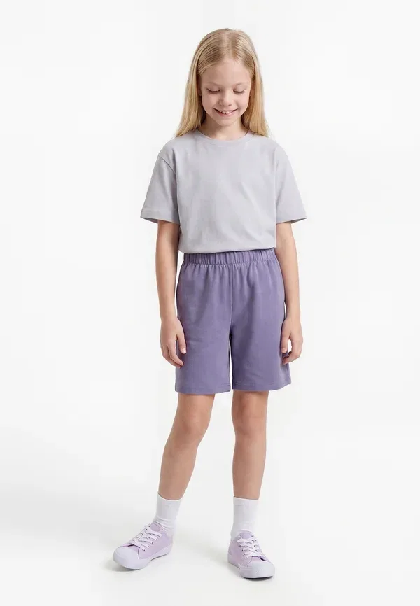 Шорты хлопковые Treningo Urban Classics, dusty purple, фиолетовый