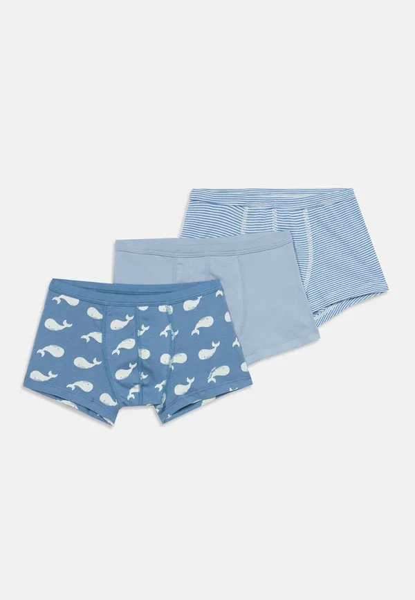 Трусы 3 шт, хлопок, 3 pack - bokseriai Petit Bateau, синий