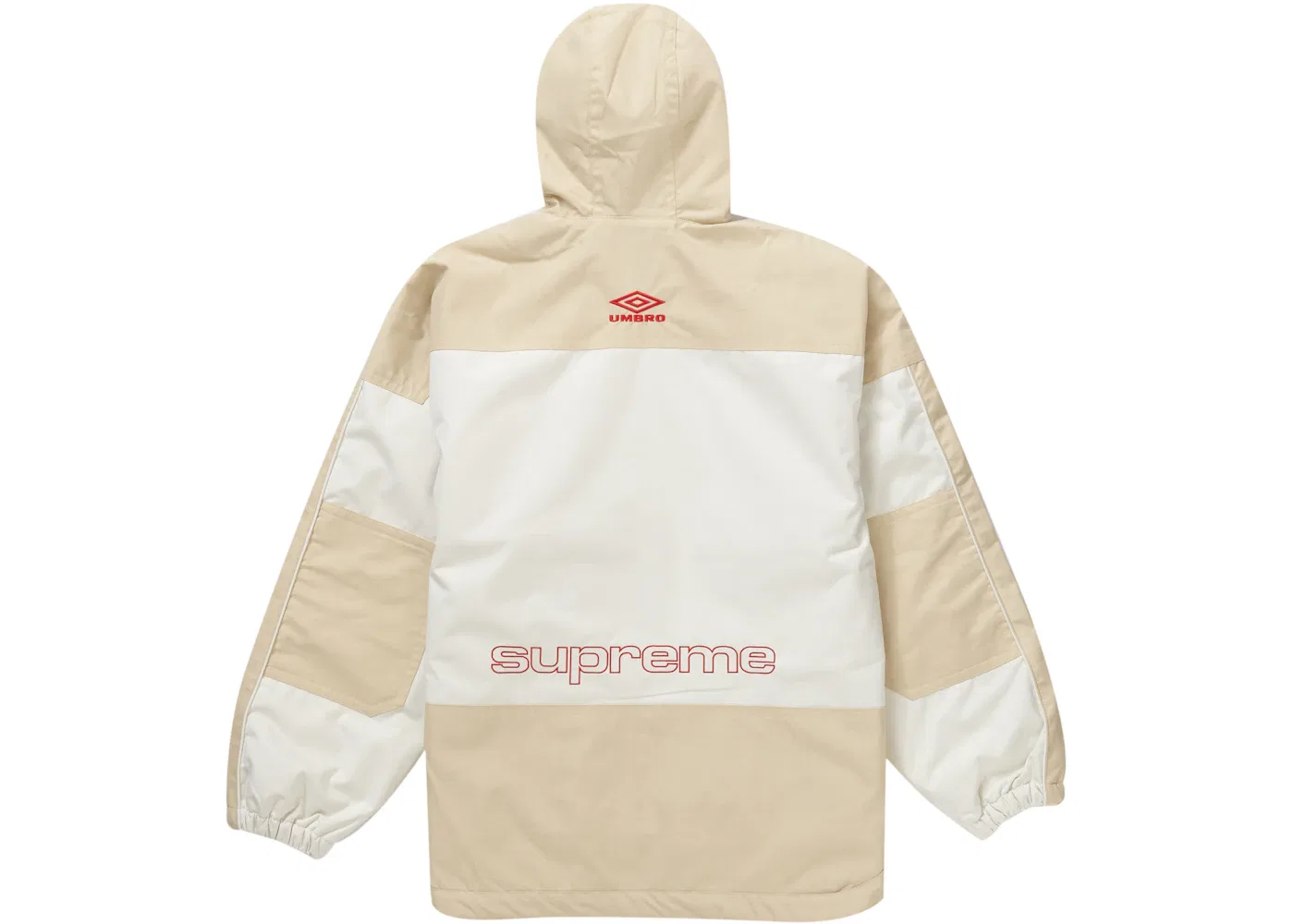 Мужская куртка-анорак с капюшоном Supreme Umbro Hooded Anorak, White — фото 2