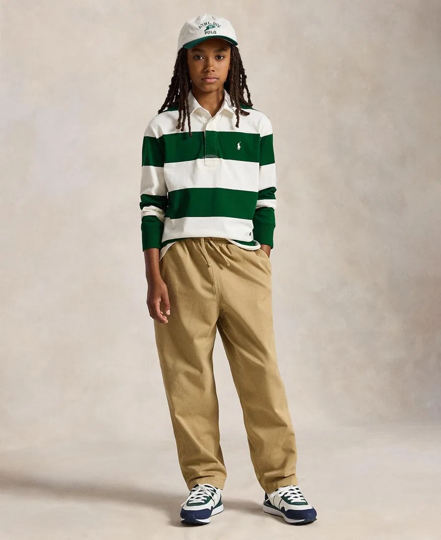 Рубашка-регби с длинным рукавом Iconic Polo Ralph Lauren, Hunter Green Nevis — фото 2