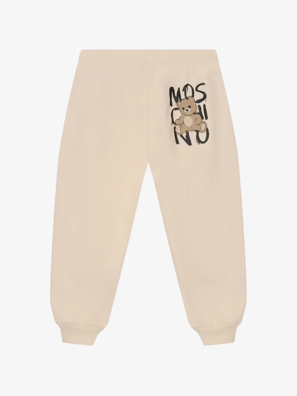 Спортивные брюки с принтом Teddy Bear Moschino Kids, бежевый — фото 2