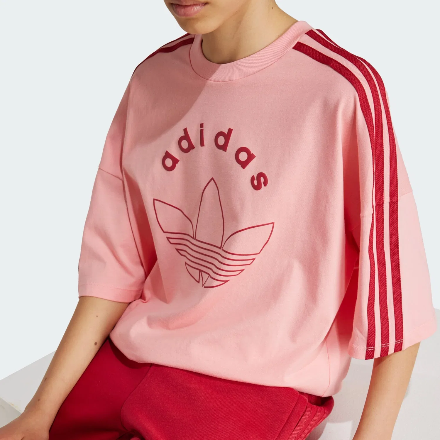 Футболка Adidas Originals Graphic в розовом цвете — фото 4