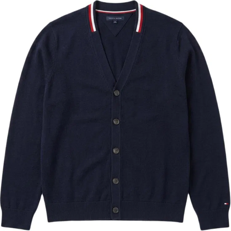 Мужской джемпер с V-образным вырезом Tommy Hilfiger, Navy Blue