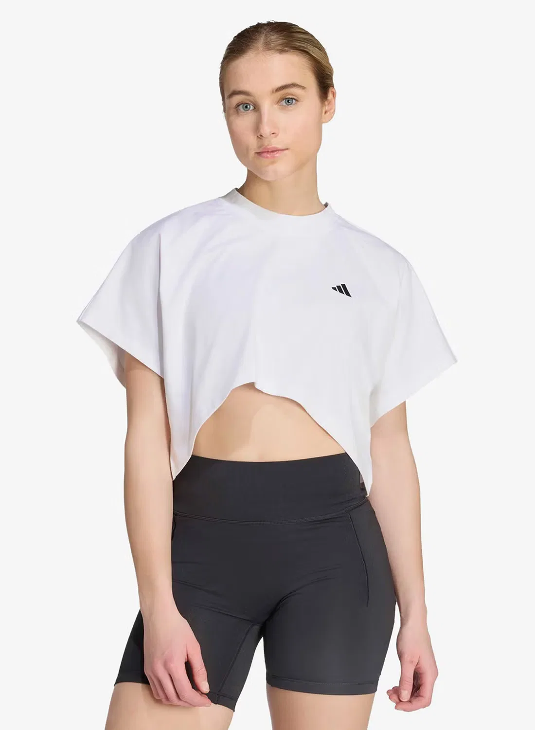 Футболка свободного кроя Primelift Workout Graphics Adidas, белый