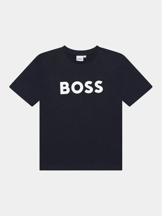 Футболка regular fit Boss, темно-синий — фото 2