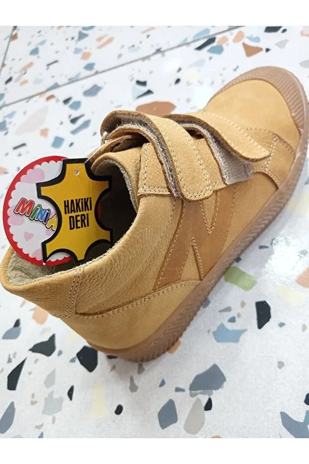 Детские ботинки для девочек на плоской подошве Eren Premium, Yellow — фото 3