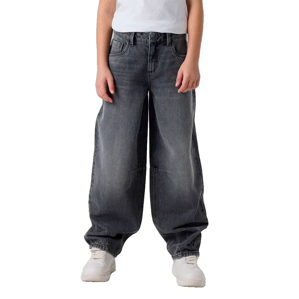 Детские джинсы с мешковатым кроем Bella Barrel Fit Name it, Grey