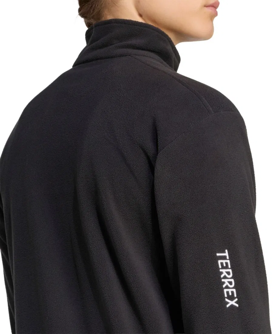Женская флисовая куртка с полузастежкой-молнией, модель Terrex Multi Essentials adidas, Black — фото 4