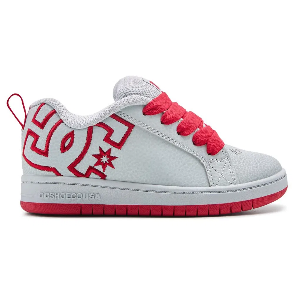 Детские кроссовки Court Graffik Dc Shoes, Grey/Red — фото 2