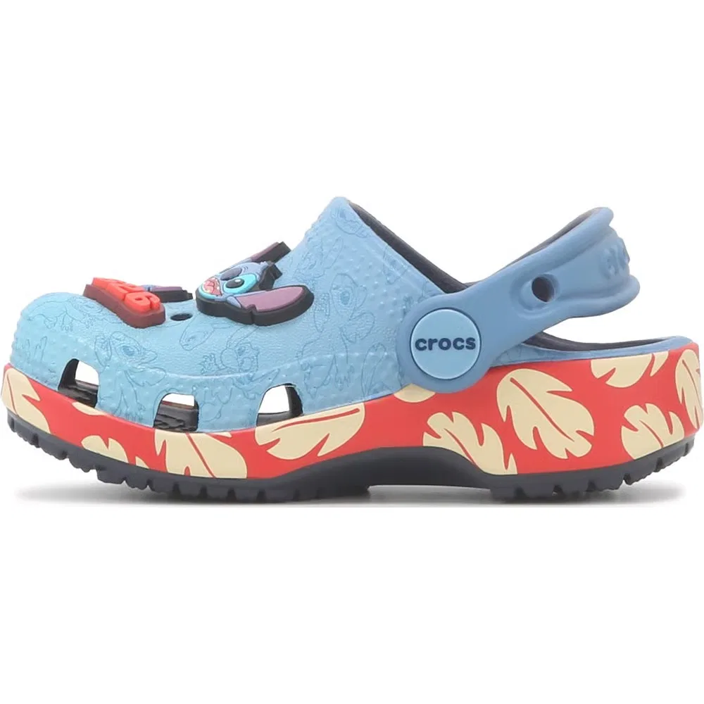 Детские классические сабо с прошивкой для малышей Crocs, Blue Stitch — фото 3