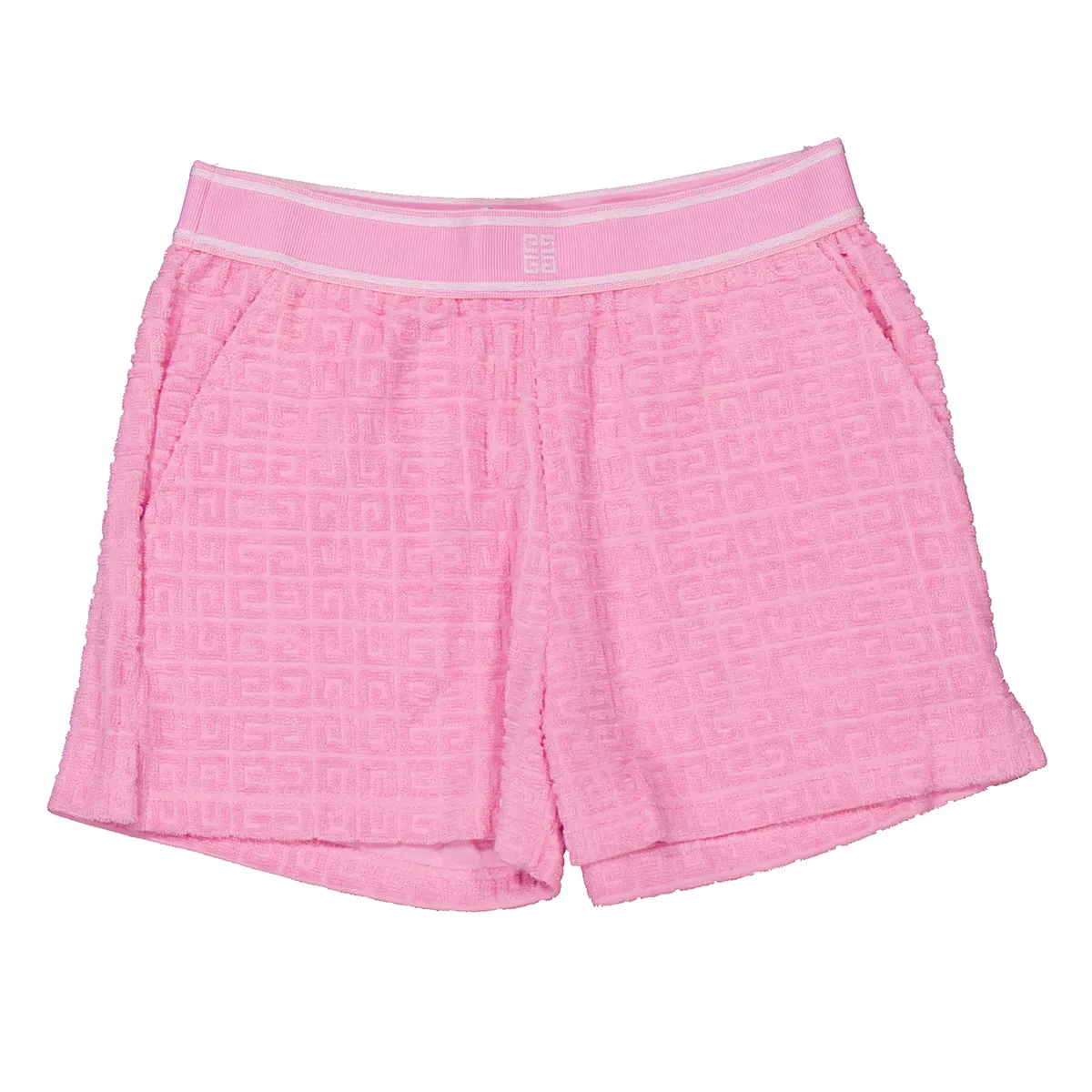 Шорты из махровой ткани с жаккардовым узором 4G Girls 4G-Jacquard Terry Shorts Givenchy, Pink
