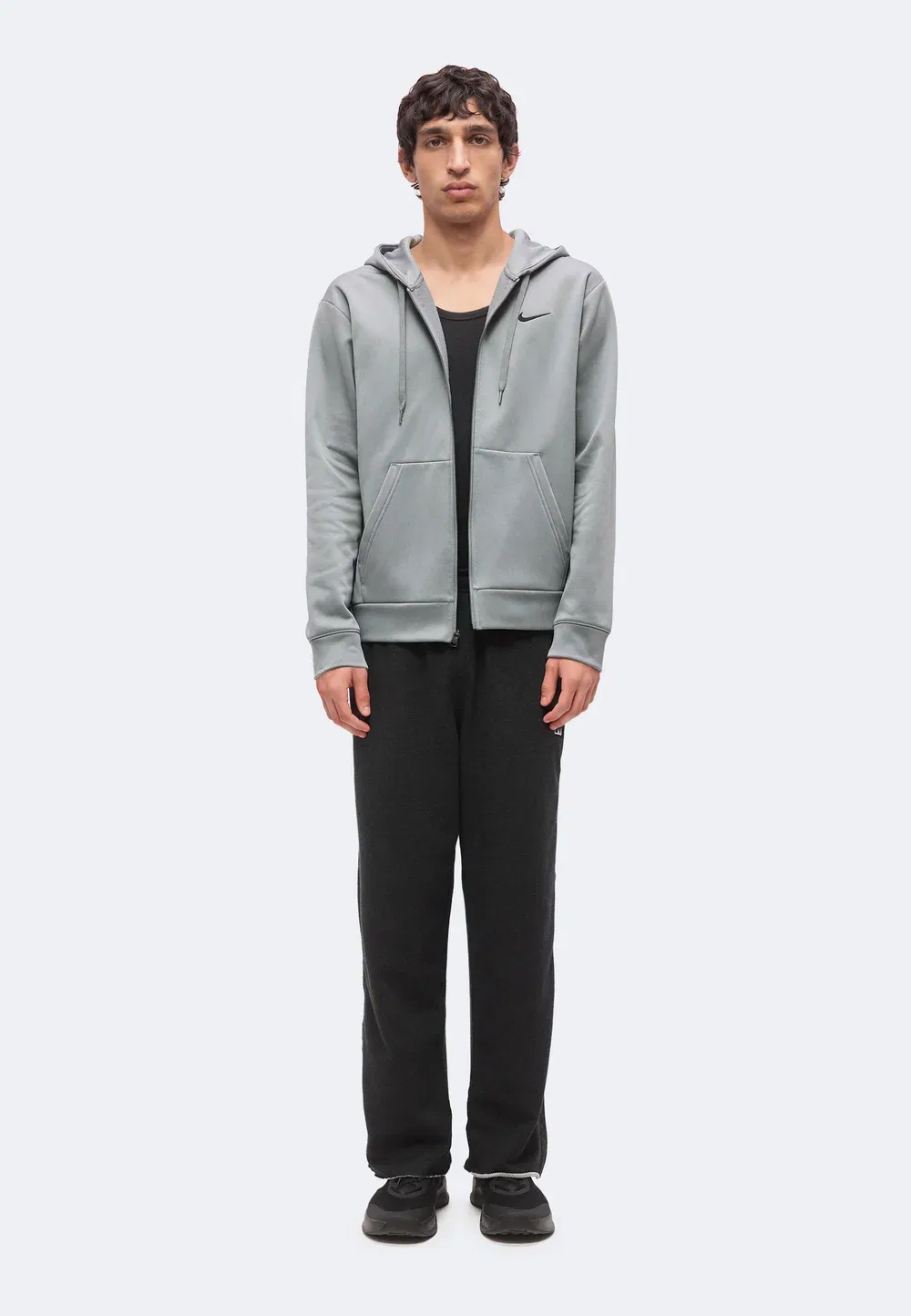 Flex - толстовка на молнии Nike Performance, Smoke Grey/Black — фото 2