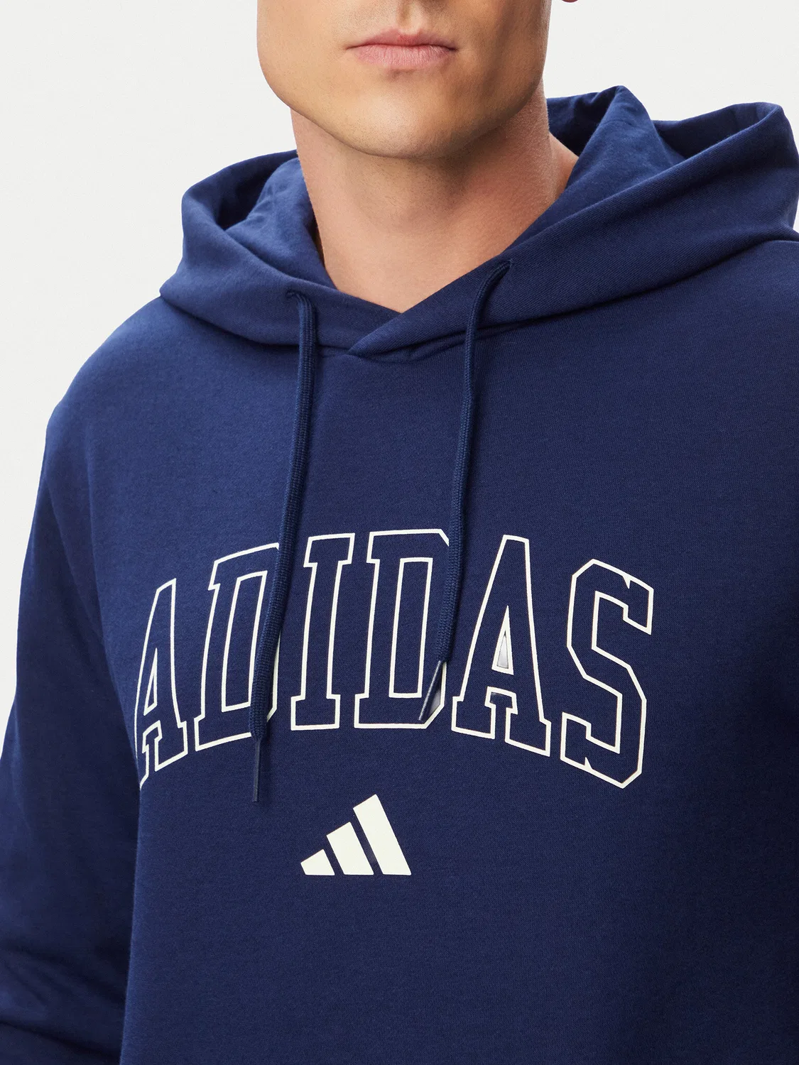 Мужская толстовка стандартного кроя Collegiate Script Graphic Hoodie Adidas, синий — фото 4