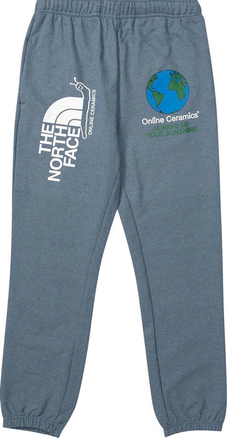 

Спортивные брюки The North Face x Online Ceramics Graphic Sweatpants 'Blue Regrind', синий