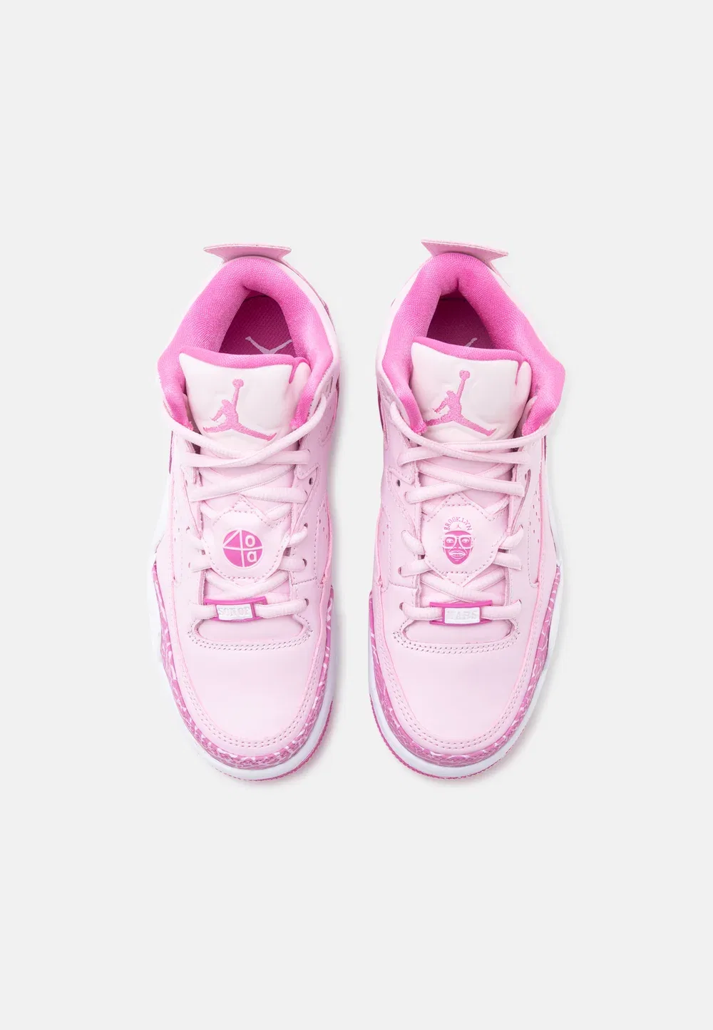 Son of Mars унисекс - высокие кроссовки Jordan, Pink Foam/China Rose/White — фото 4