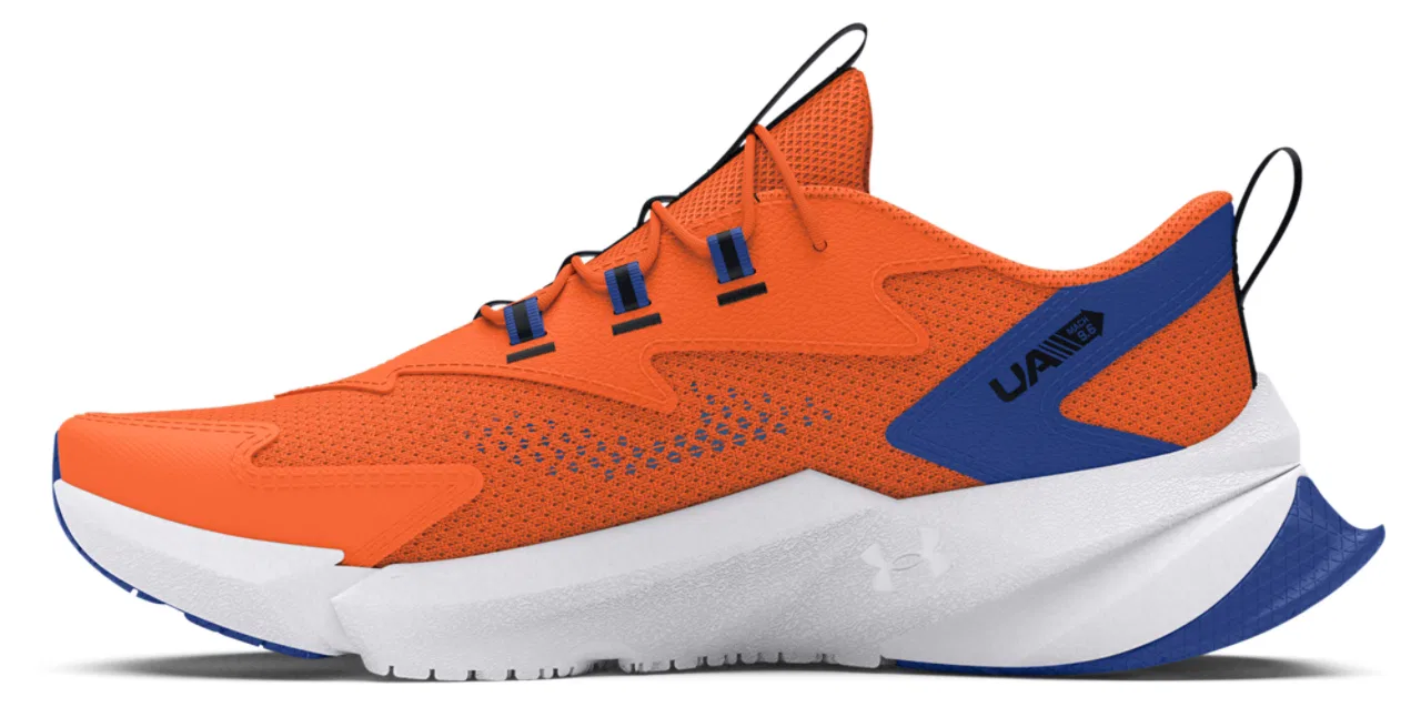 Кроссовки для мальчиков Scramjet 6 AL Under Armour, цвет Orange Blast/Tech Blue/Orange Blast — фото 2
