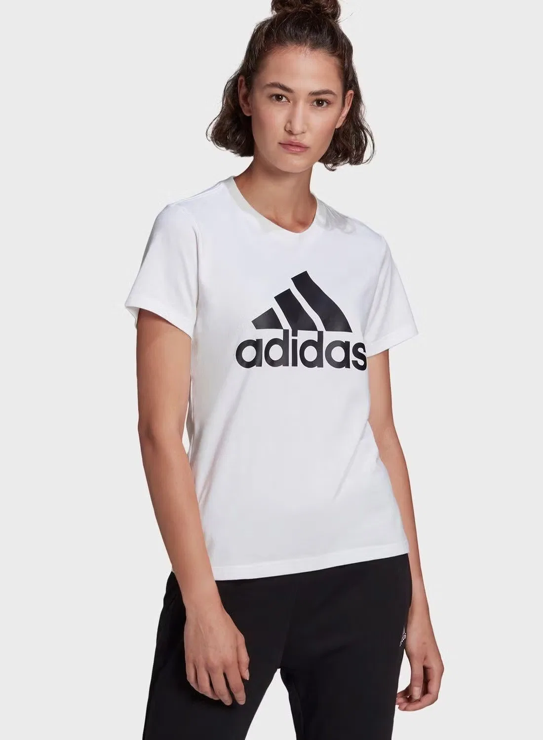 Футболка с логотипом Essentials logo Adidas, белый