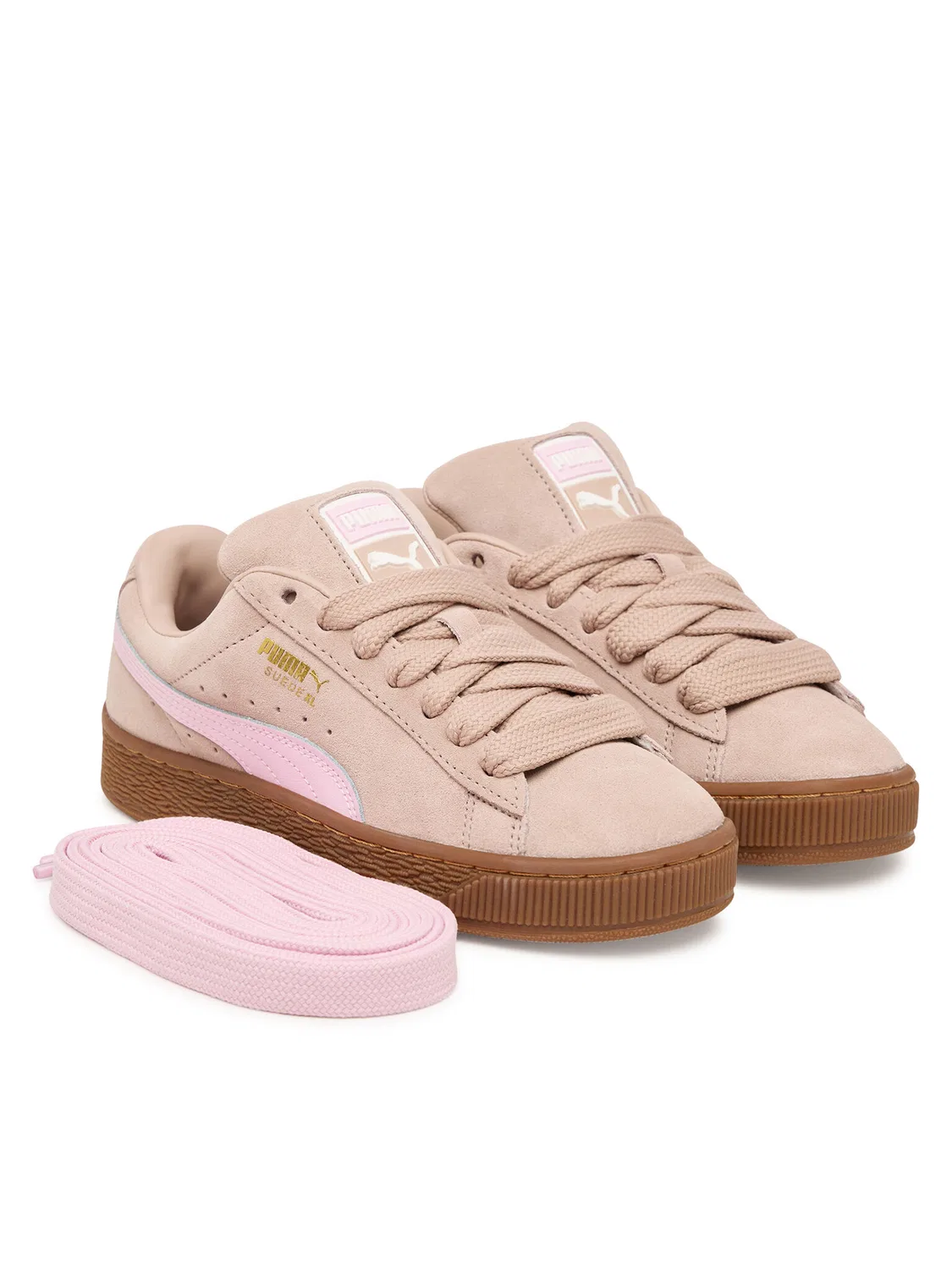Кроссовки для девочки Suede Jr Puma, розовый — фото 3