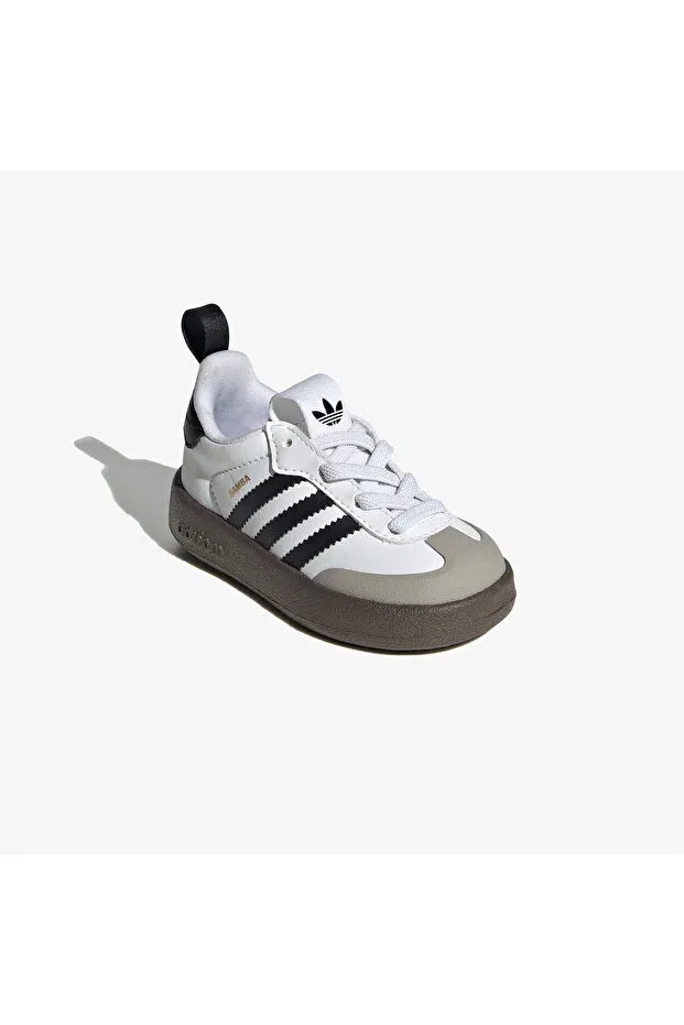 Детские кроссовки для девочек со светодиодами Adifom Samba 360 Baby Adidas, White Gray — фото 2