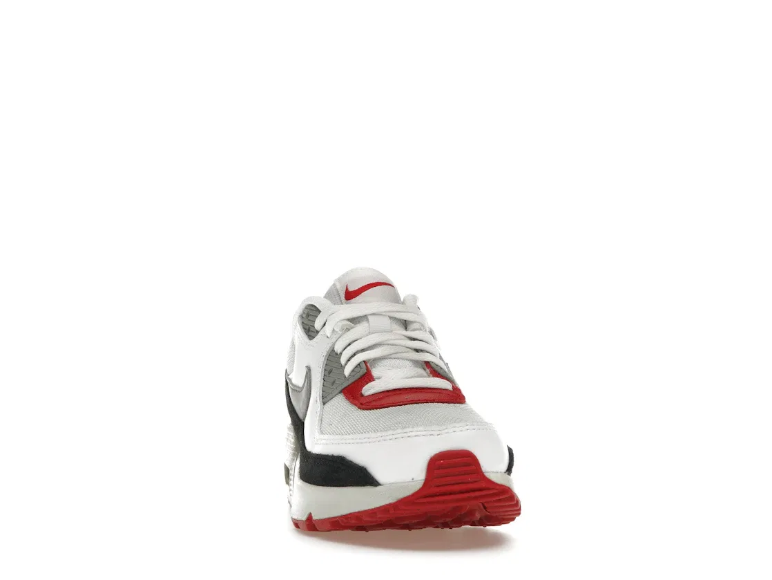 Детские кроссовки Lifestyle Nike Air Max 90, Photon Dust/Varsity Red/White/Particle Grey — фото 2