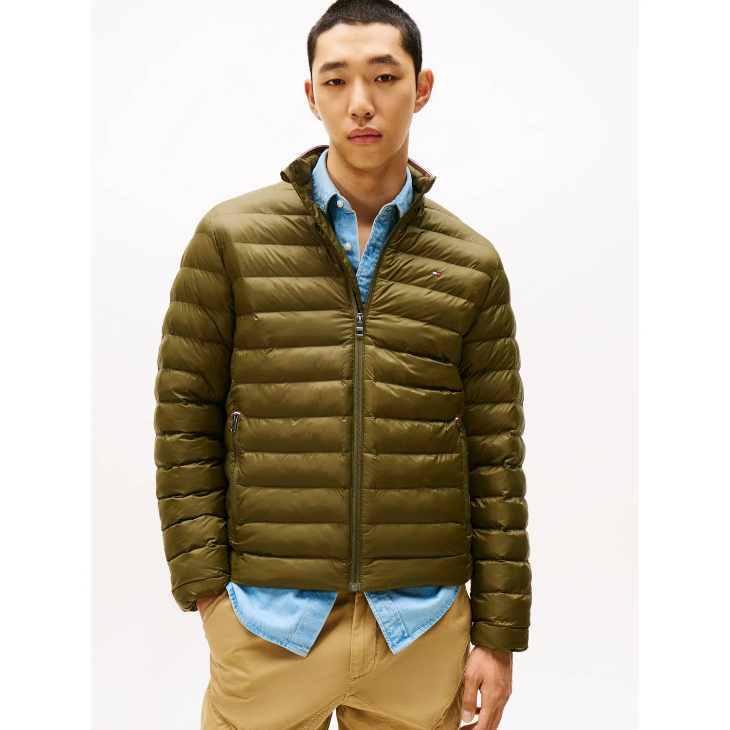 Мужская короткая стеганая куртка PACKABLE RECYCLED JACKET Tommy Hilfiger, Huntsman Green