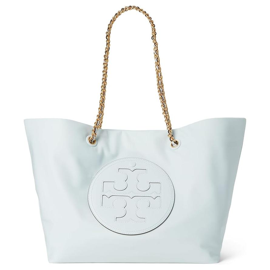 

TORY BURCH Сумка-шоппер Ella из переработанного нейлона, сумка для покупок, сумка через плечо, женская сумка цвета "ледяной синий"