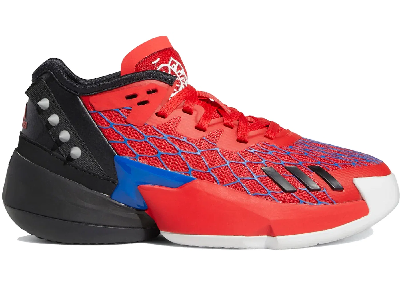 Детские кроссовки для мальчиков баскетбольные D.O.N. Issue #4 Adidas, Blue/Vivid Red/Core Black