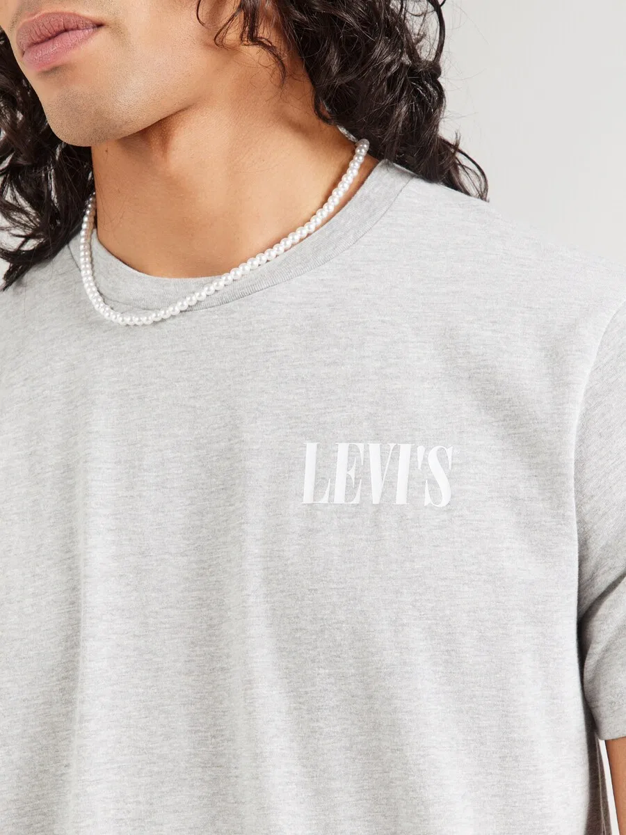 Футболка LEVI'S Regular серого цвета — фото 3