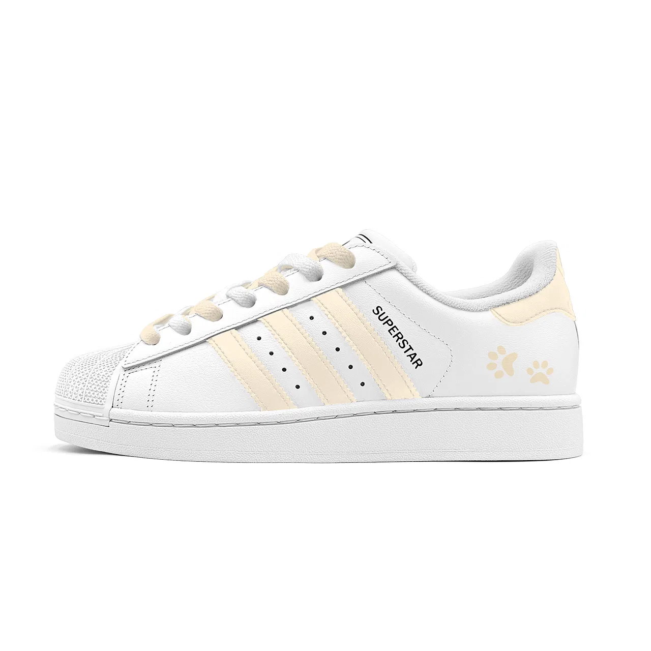 Детские кеды для скейтбординга с принтом Superstar 2 Adidas Originals, White Black Yellow