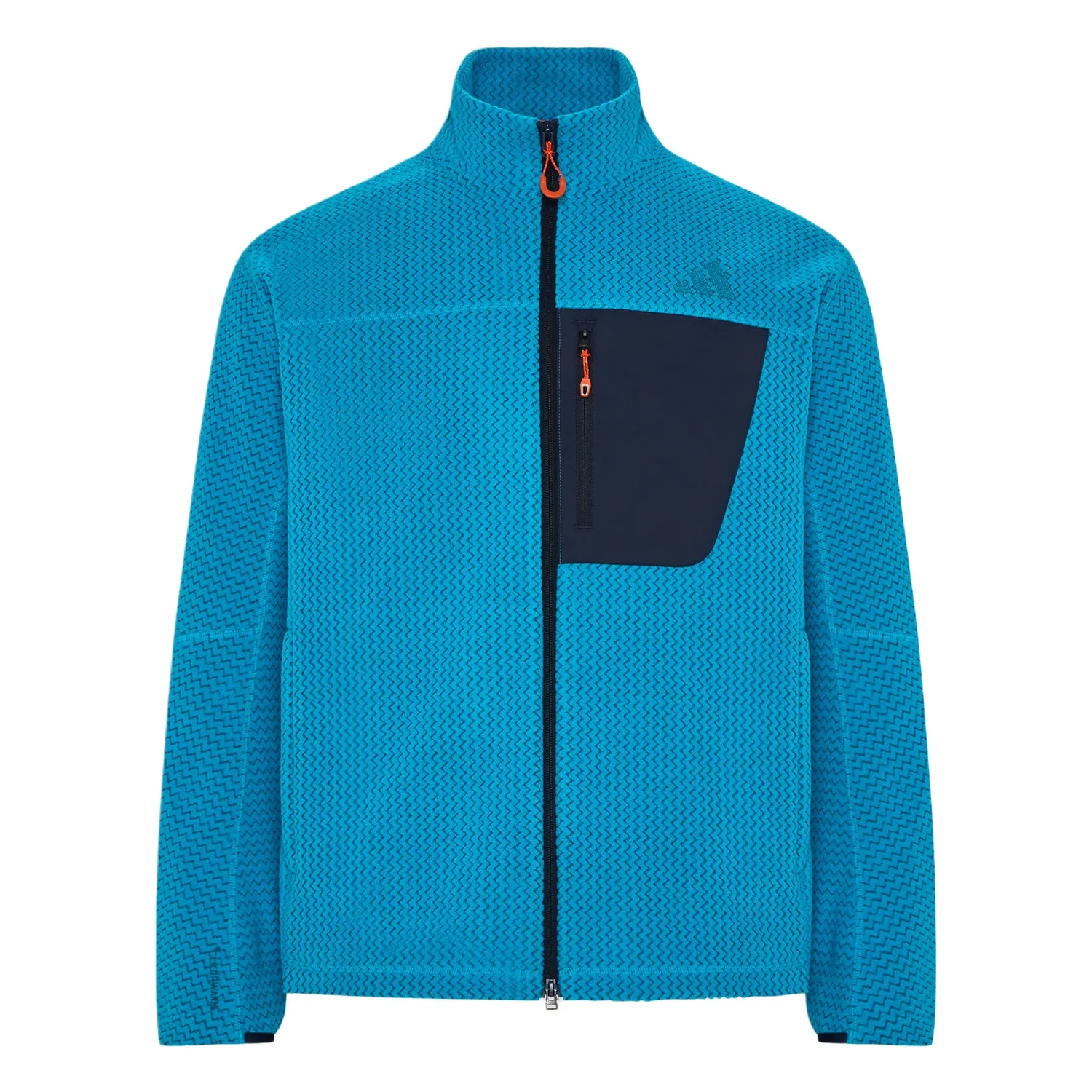 Мужской флисовый топ с воротником-стойкой XPLORIC Adidas, Sea Blue