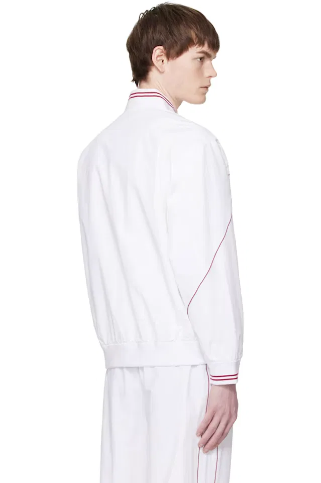 Белая спортивная куртка высшего класса Lacoste — фото 3