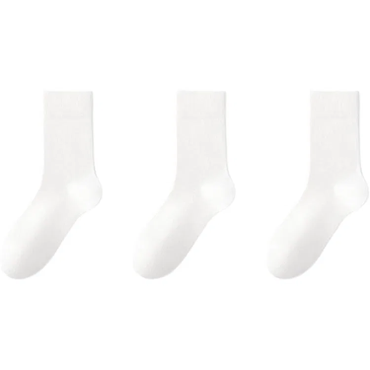 Детские носки 3 пары MINISO, White 3 Pack