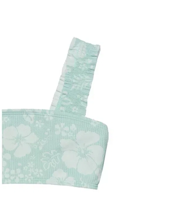 Детский купальник для девочек с текстурой California Dreams Textured Swim Set Gottex Kids, зеленый — фото 3