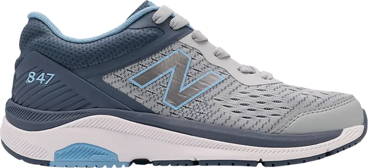 

Кроссовки New Balance Wmns 847v4 'Light Aluminum Team Carolina', серый