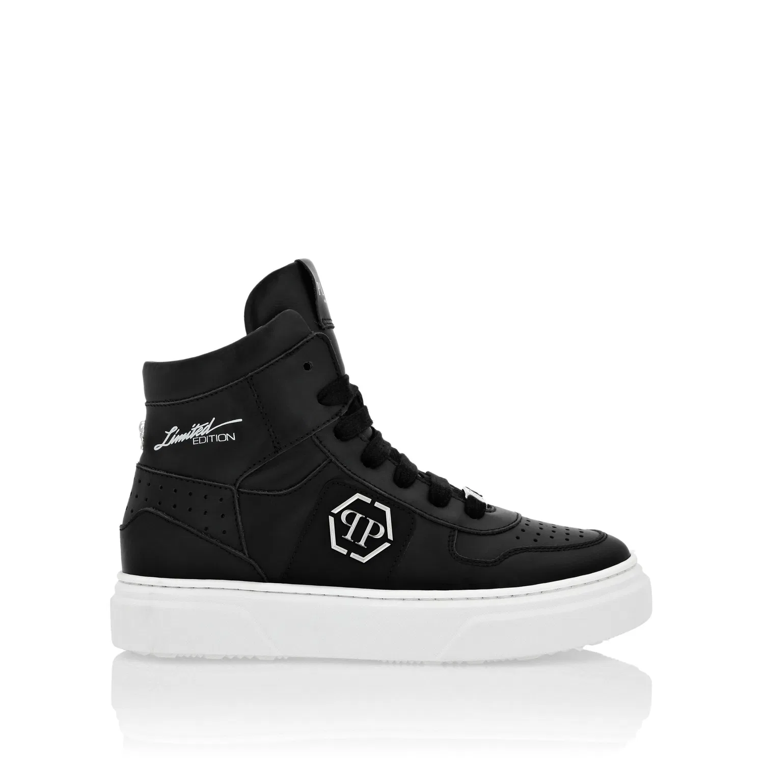 Детские кроссовки средней высоты PHILIPP PLEIN, Black — фото 3
