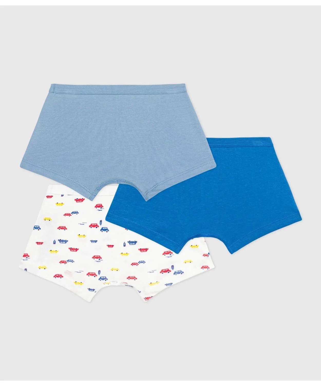 Детские трусы-боксеры для мальчиков, набор из 3 штук, с принтом PETIT BATEAU, Multicolor — фото 2
